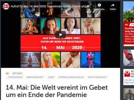 Gebet gegen die Pandemie