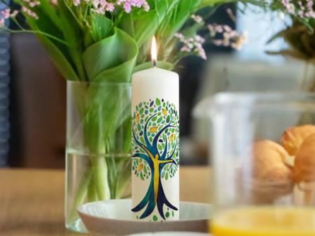 Motiv der Osterkerze 2024