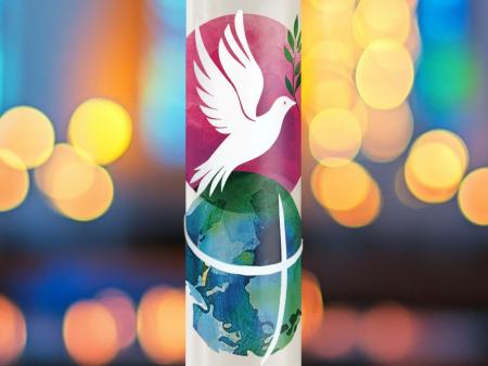 Motiv der Osterkerze 2025