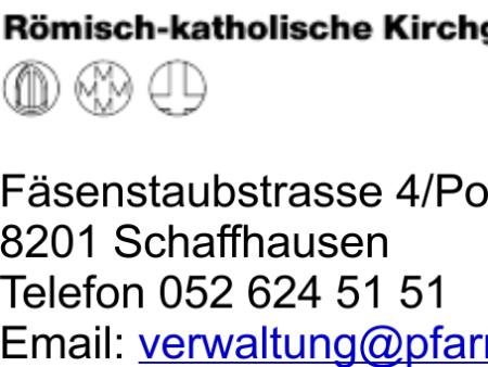 Kirchgemeindeversammlung Schaffhausen